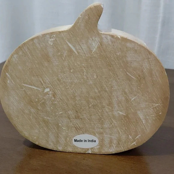 Wooden Pumpkin Decor with Floral Design - Picture 3 of 9